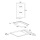 Scandomestic HOME HOI30P1FLEX Induction Hob with Flex Zones