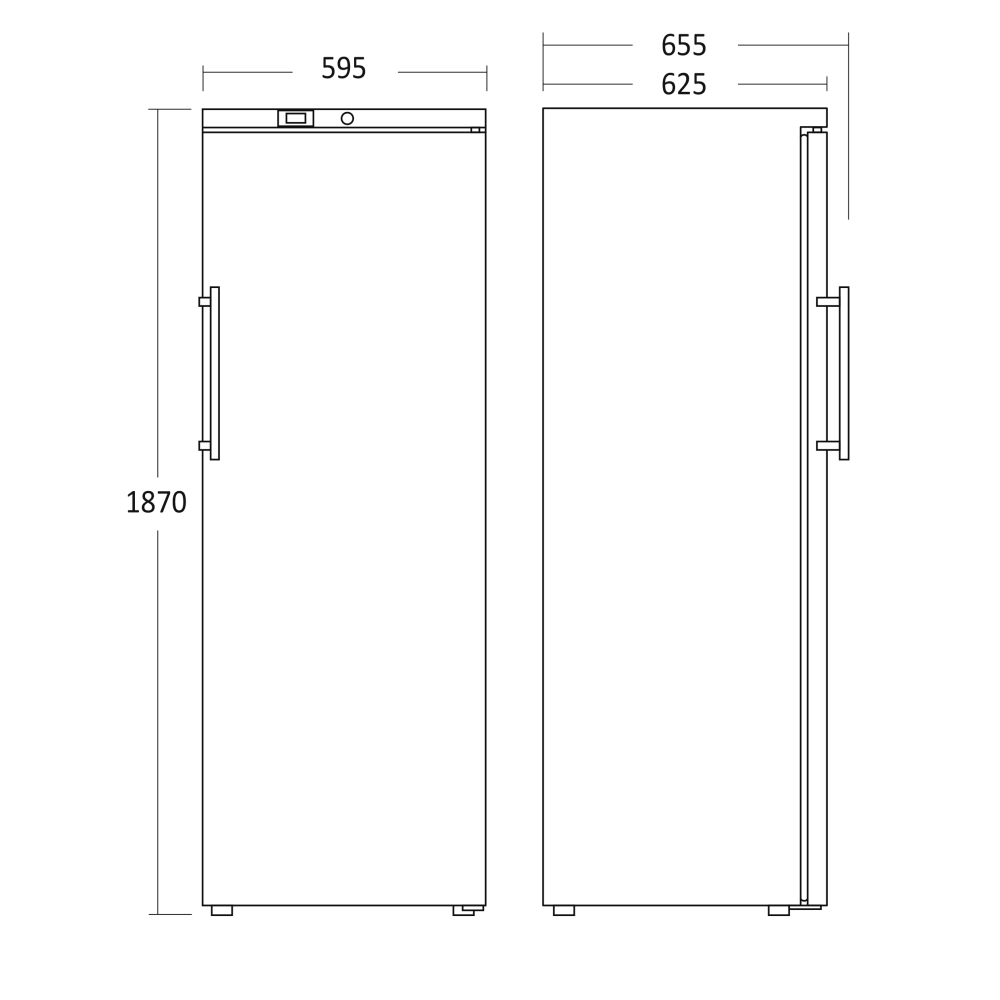 Scandomestic HOME GUR390 W 293 Litre Ventilated Refrigerator