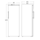 Scandomestic HOME GUR390 W 293 Litre Ventilated Refrigerator