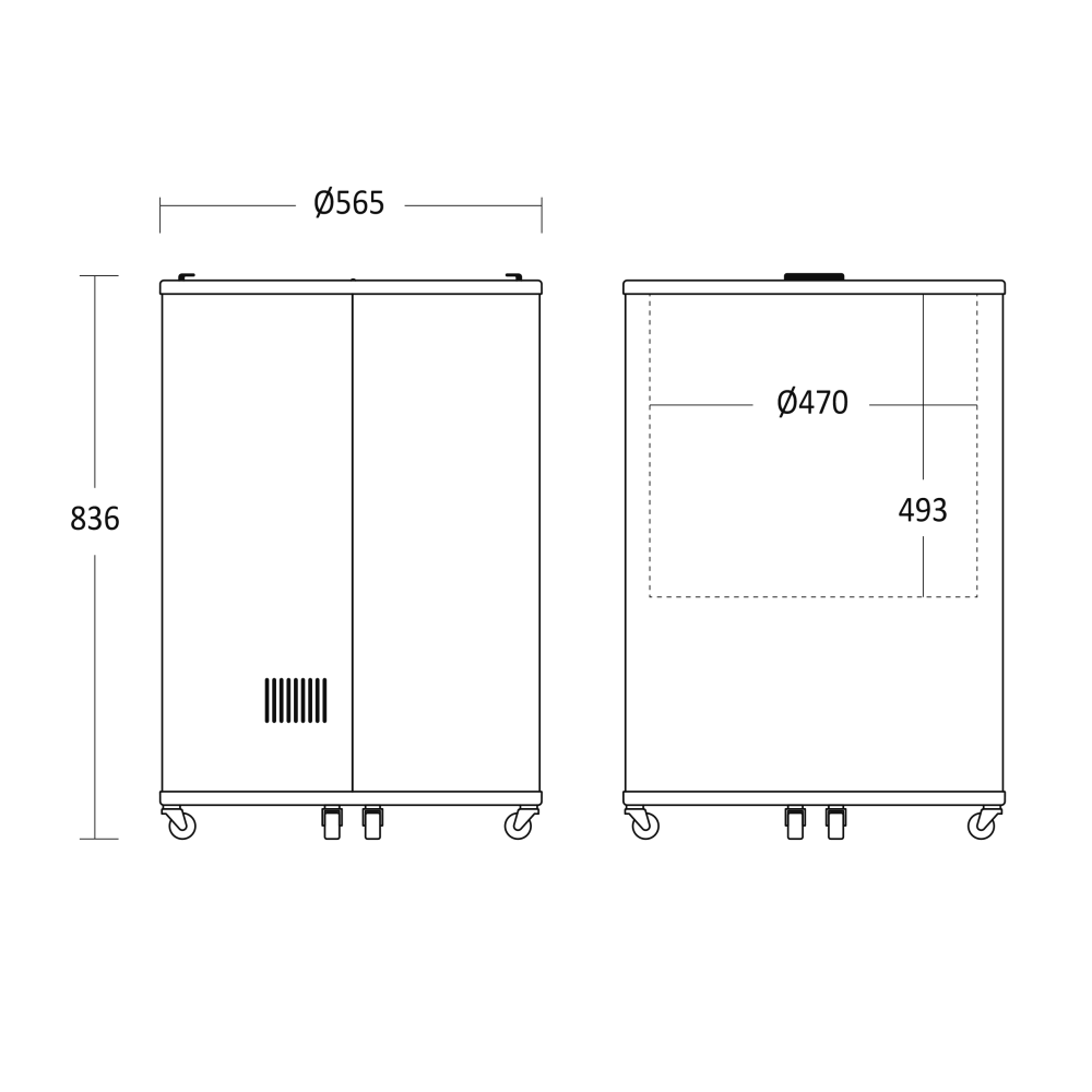SCANDOMESTIC Impulse Showcase 84 Litre Beverage Cooler TK86BE