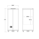 SCANDOMESTIC Impulse Showcase 61 L Black Chiller CC66BCLL