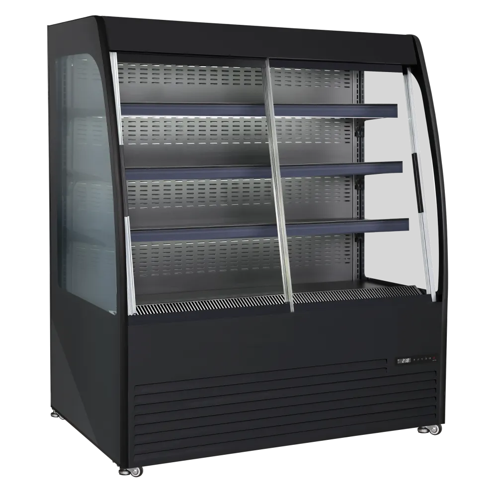 SCANDOMESTIC Cold Showcase 283 Litre OFC120BG in Black