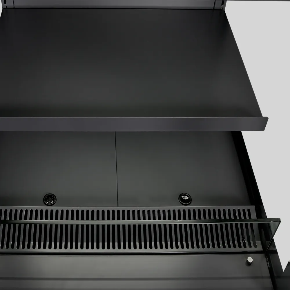 SCANDOMESTIC Cold Showcase 283 Litre OFC120BG in Black