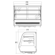 SCANDOMESTIC RTW 160 E Refrigerated Display Case 145 Litre