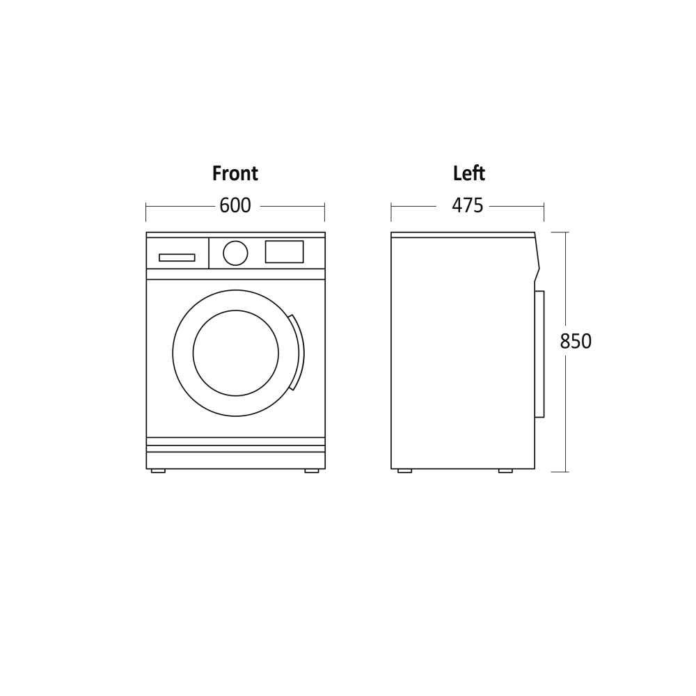 Scandomestic HOME 8 kg Washing Machine with 23 Programmes