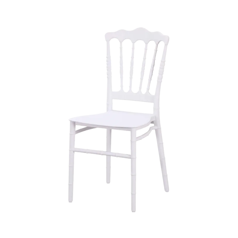 BHS.LV NAPOLEON SIMPLE Stacking Chair in White