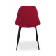 BELLA MILANO Red Velour Upholstered Chair