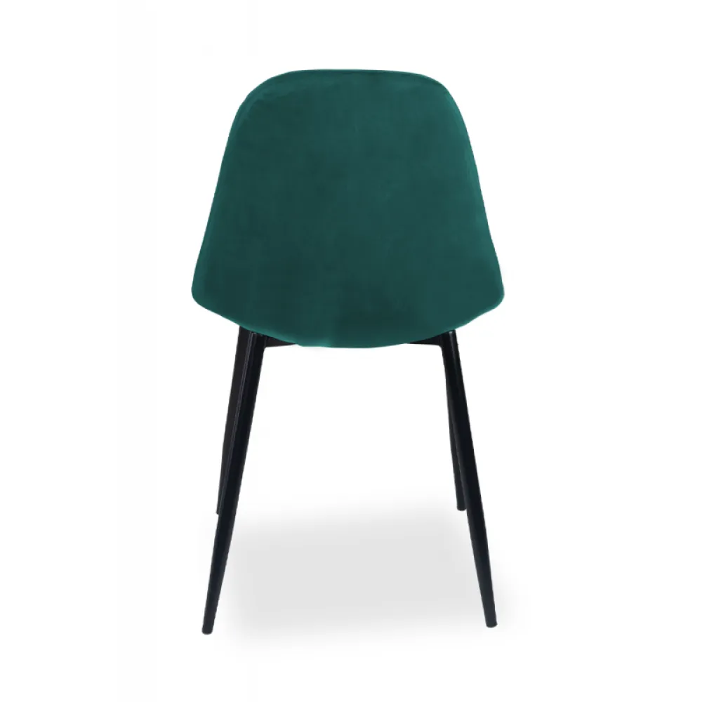 BELLA MILANO Green Velour Catering Chair