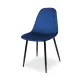 BELLA MILANO Dark Blue Velour Chair