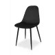 BELLA MILANO Black Velour Upholstered Chair