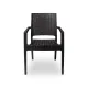 Chair MARIO 110 in Black for Professional Outdoor Use