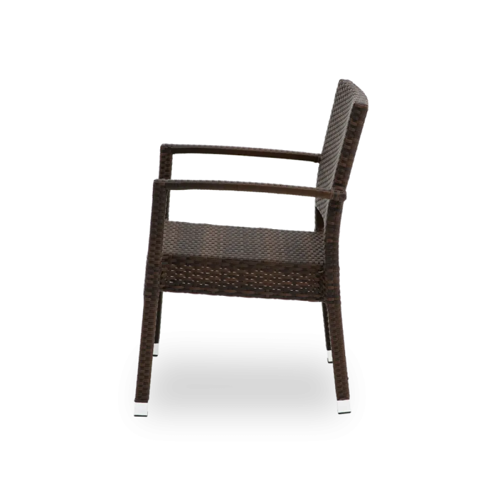 LEONARDO 0707 Brown Stackable Chair
