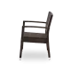 LEONARDO 0707 Brown Stackable Chair