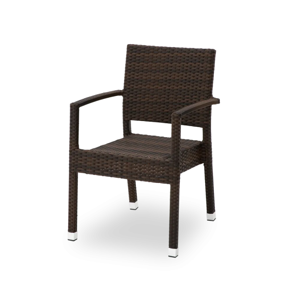 LEONARDO 0707 Brown Stackable Chair