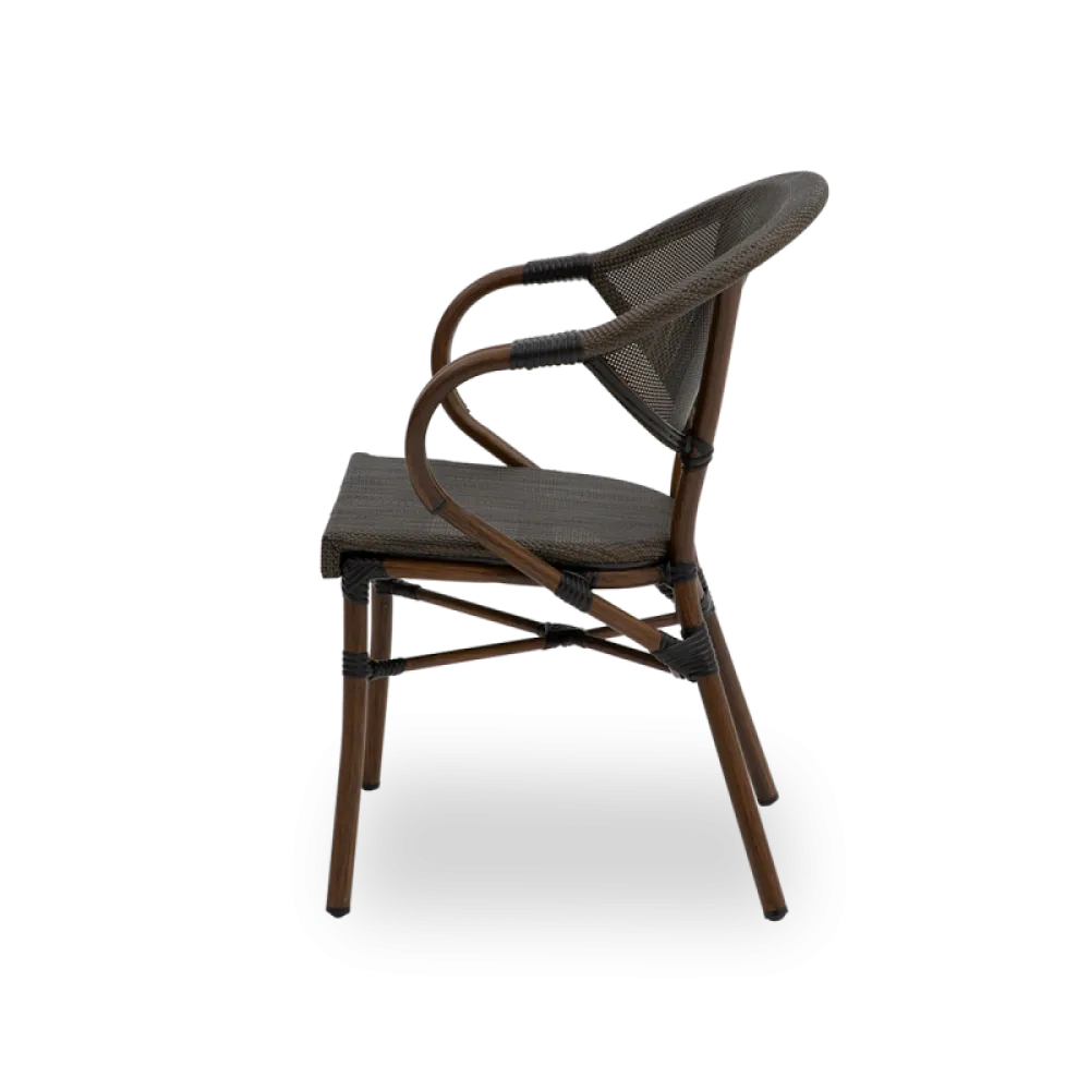 Camillo 7001 Technorattan Chair in Brown