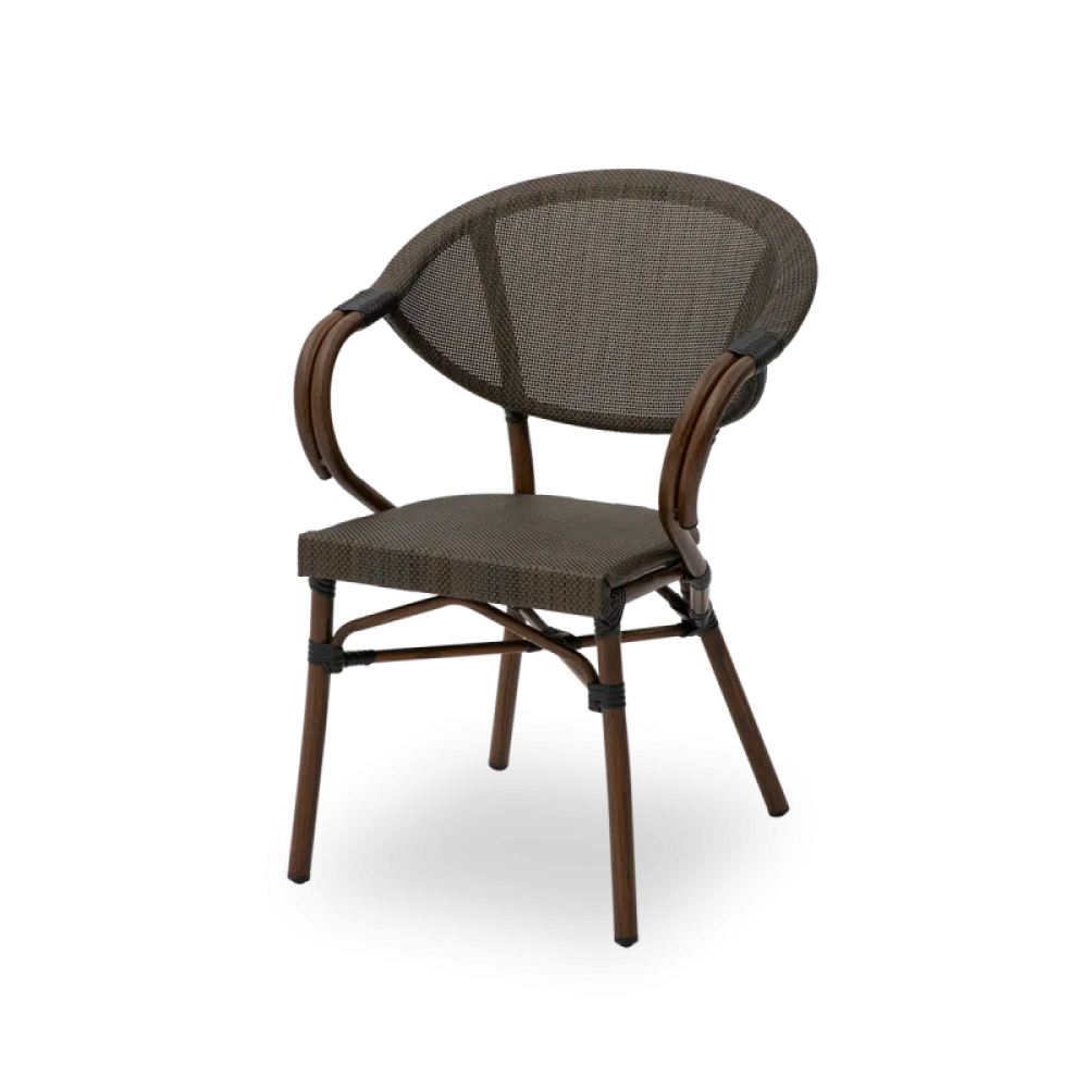 Camillo 7001 Technorattan Chair in Brown