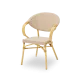 Camillo 0377 Technorattan Stacking Chair in Beige