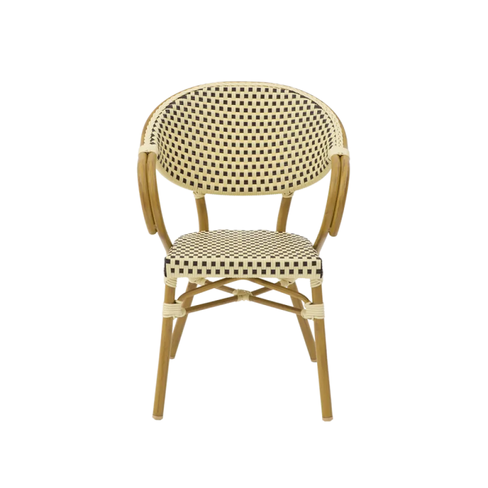Camillo 0903 Technorattan Chair in Cream