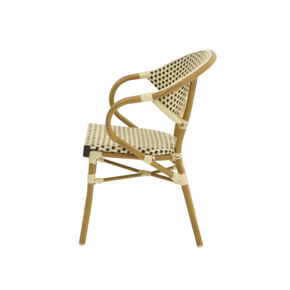 Camillo 0903 Technorattan Chair in Cream