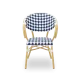 Camillo 0308 Technorattan Chair in Blue & White