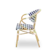 Camillo 0308 Technorattan Chair in Blue & White