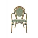 RICCARDO ARM 2099 Technorattan Chair in Green & White