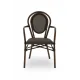 RICCARDO ARM 7001 Technorattan Chair in Brown