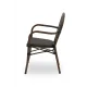 RICCARDO ARM 7001 Technorattan Chair in Brown