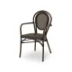 RICCARDO ARM 7001 Technorattan Chair in Brown