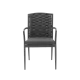 INTRECCIO 1616 Black Stacking Chair