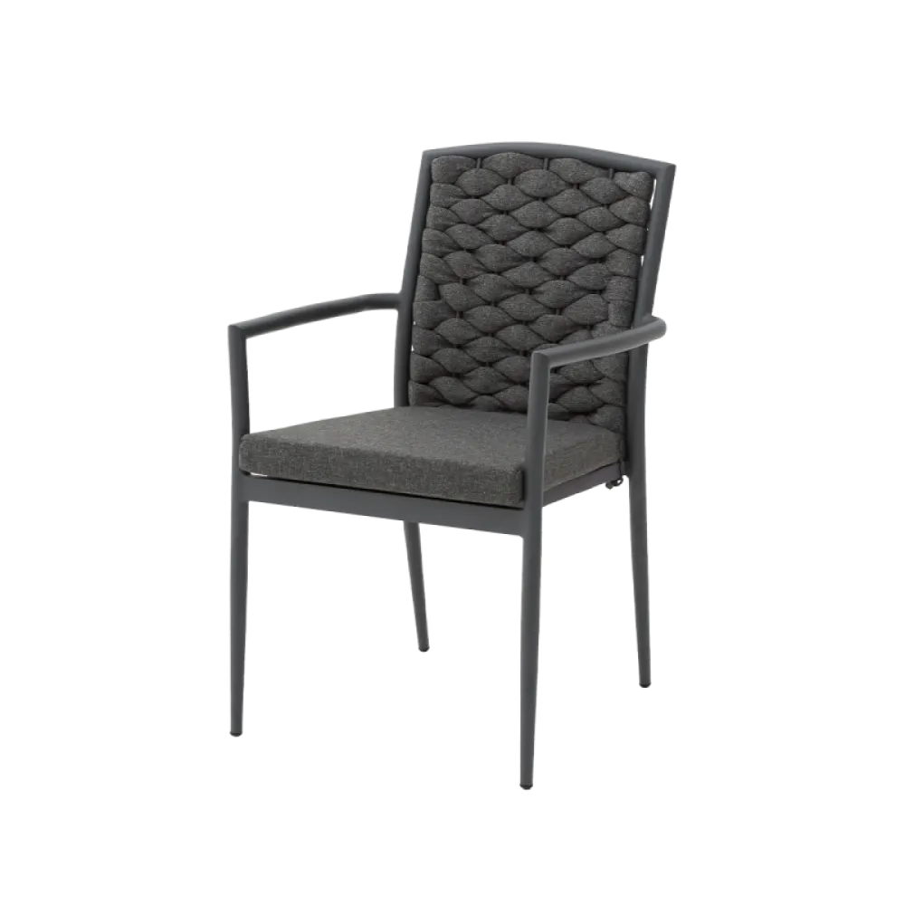 INTRECCIO 1616 Black Stacking Chair