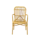 BAMBOO Technorattan Stacking Chair in Beige
