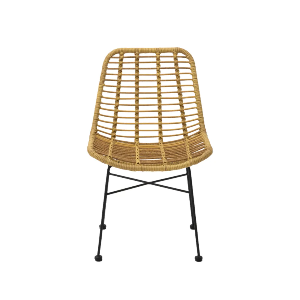 Chair CUBA in Beige Technorattan