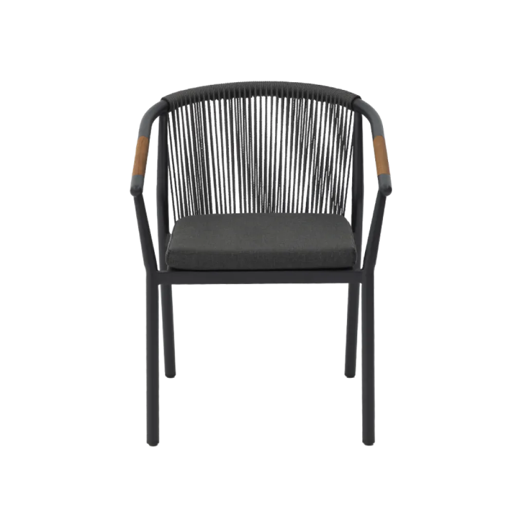 MODERNO Technorattan Stacking Chair with Cushion