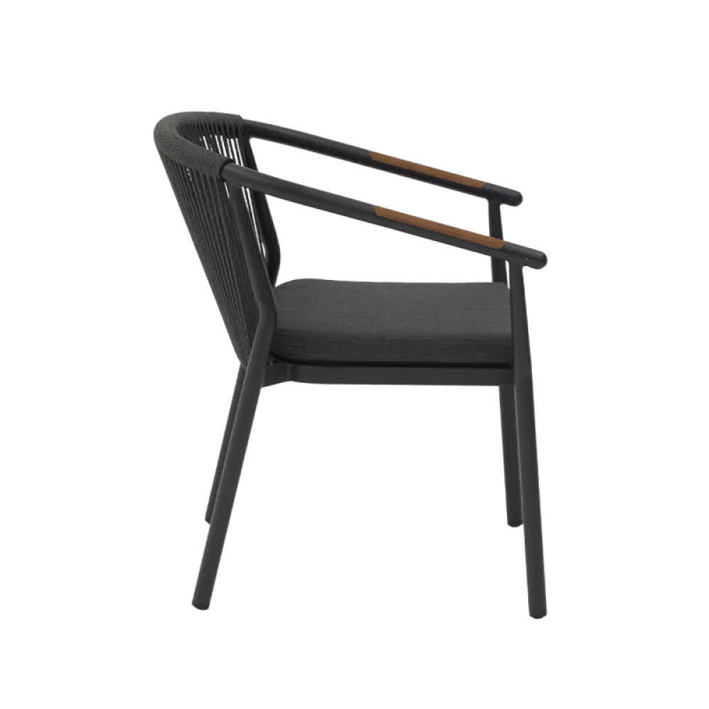 MODERNO Technorattan Stacking Chair with Cushion