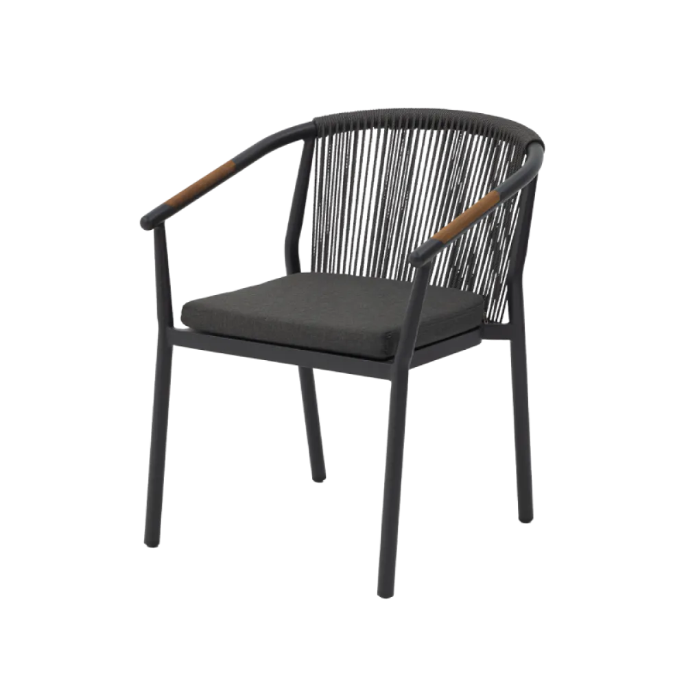 MODERNO Technorattan Stacking Chair with Cushion