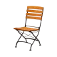 LARA Folding Stackable Wood & Steel Chair