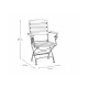 LARA GRAND Folding Stackable Wood & Steel Chair