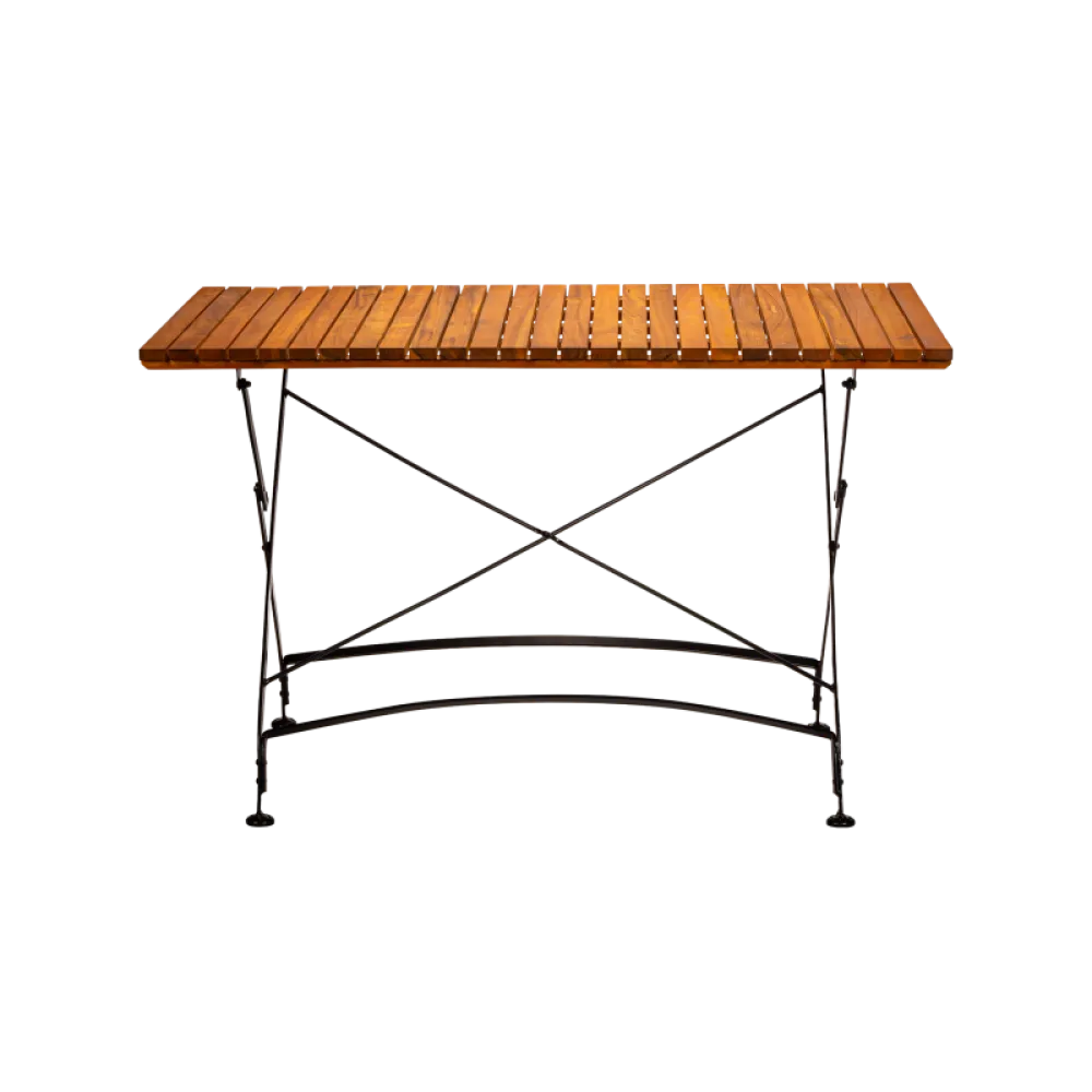 LARA 120x70 cm Folding Acacia Wood Table