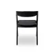 FUTURA 011 Stackable Oak Dining Chair in Black