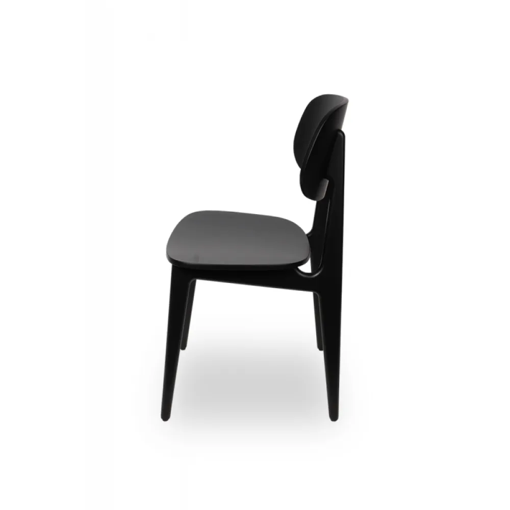 Chair NORM 015 in Black Beechwood