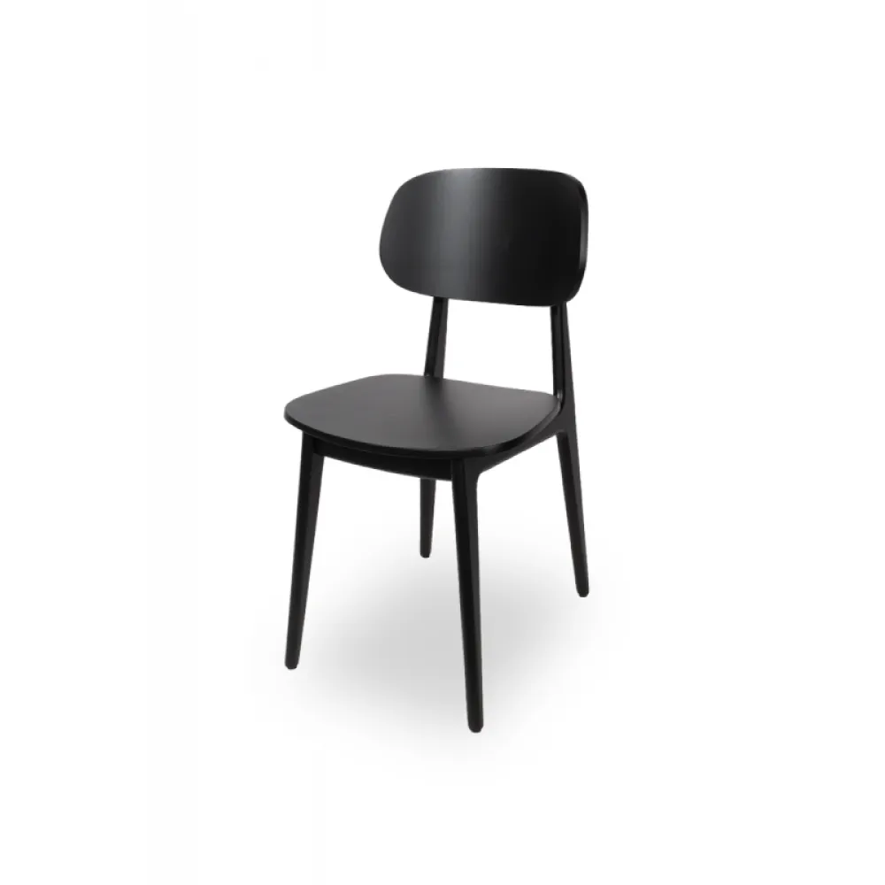 Chair NORM 015 in Black Beechwood
