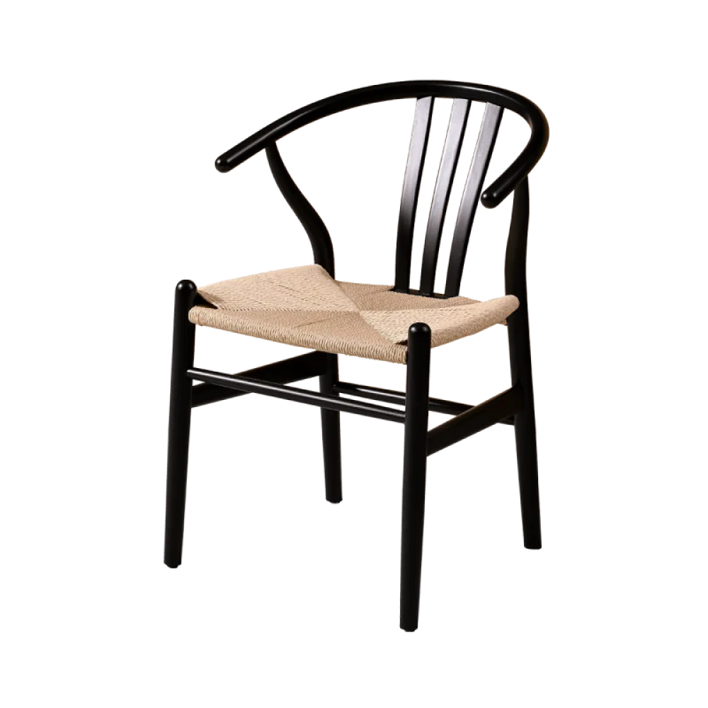 Wishbone 4001 Beech Wood Dining Chair in Black