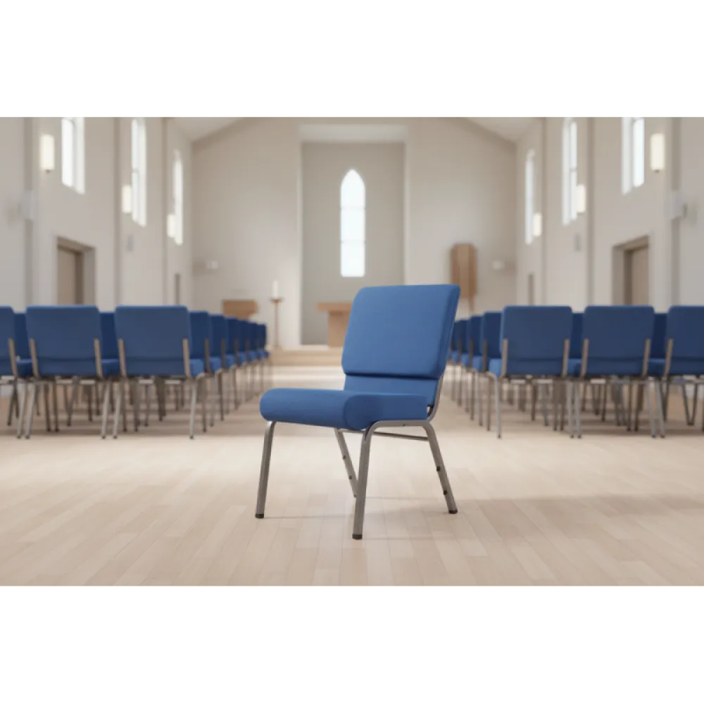 AMBASSADOR BU30 Navy Blue Stacking Chair