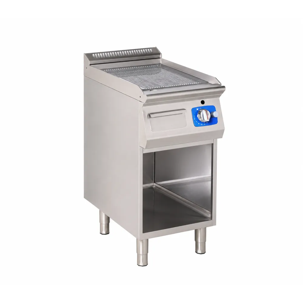 BHS-G Gas Grill Surface with Ribbed Plate & Neutral Cabinet GG2240-040EV+S02