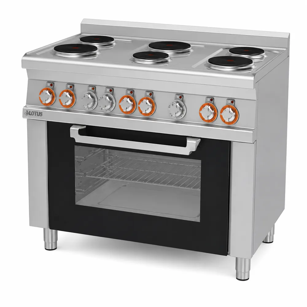 LOTUS CFM6-610ET/V Electric Stove with Oven for Marine Kitchens