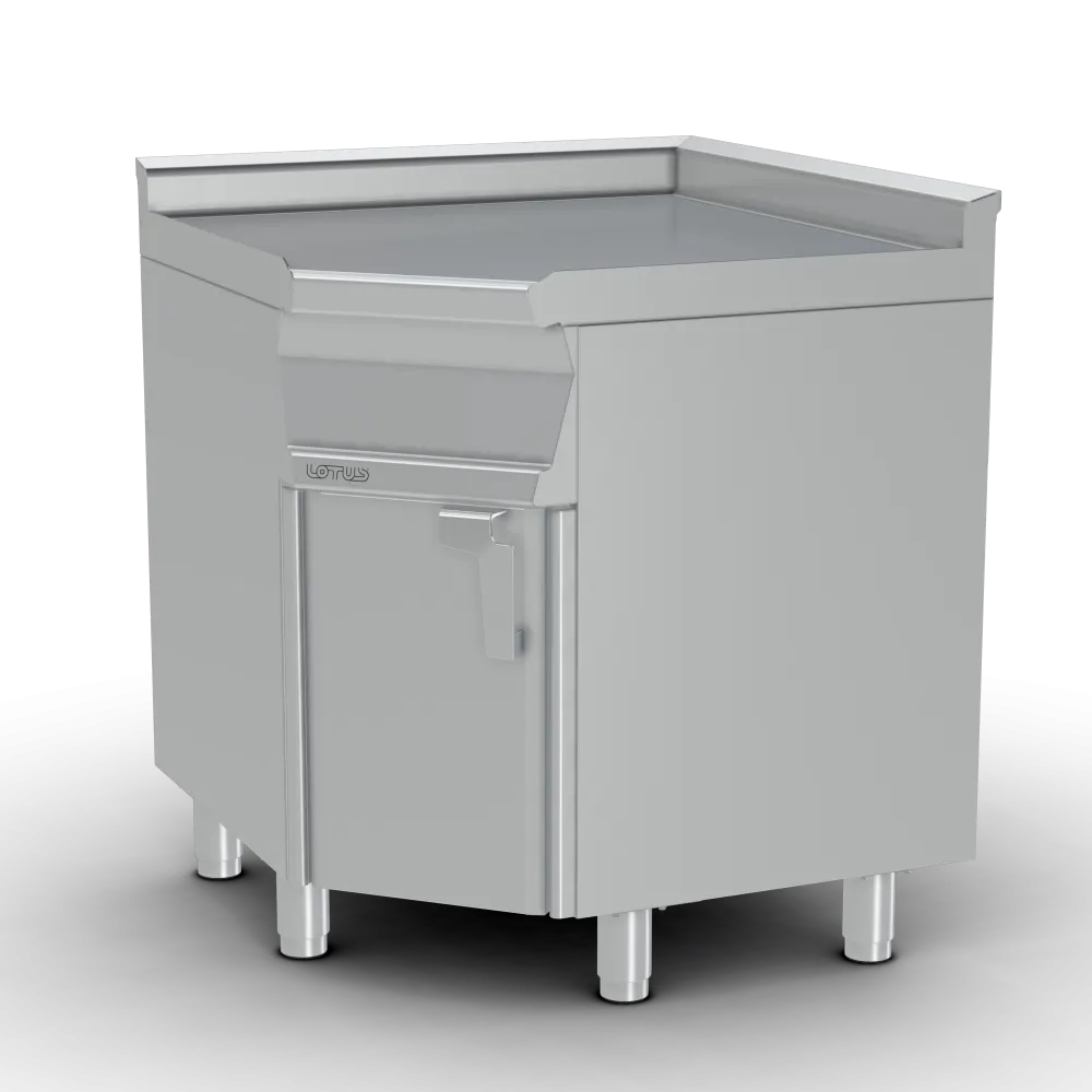LOTUS PLA-68 Stainless Steel Corner Worktop with Cabinet