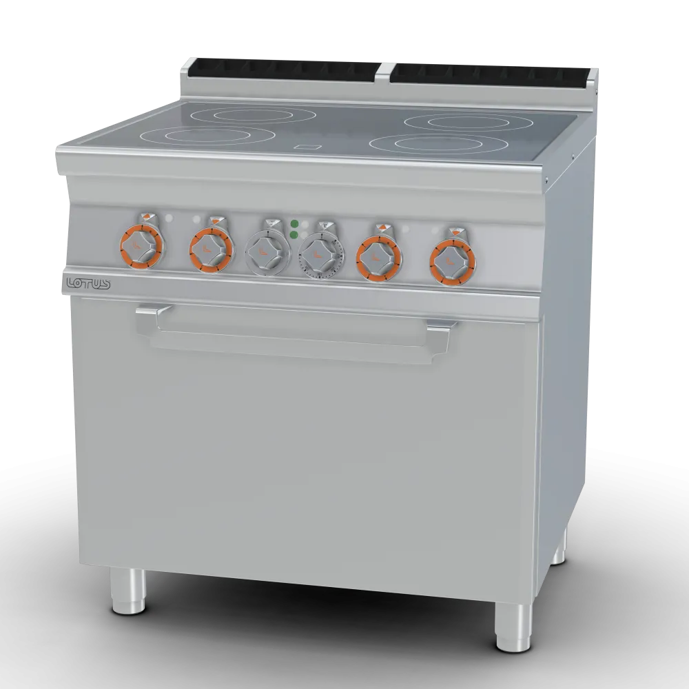 LOTUS CFC4-78ET Electric Range with Four-Zone Ceramic Hob and Oven