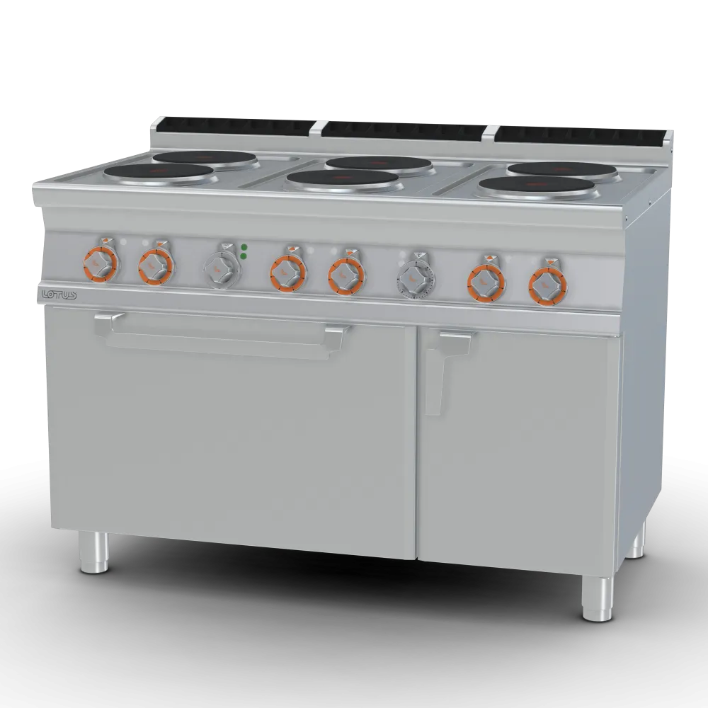 LOTUS CF6-712ETV Electric Range with Oven and Six Hotplates