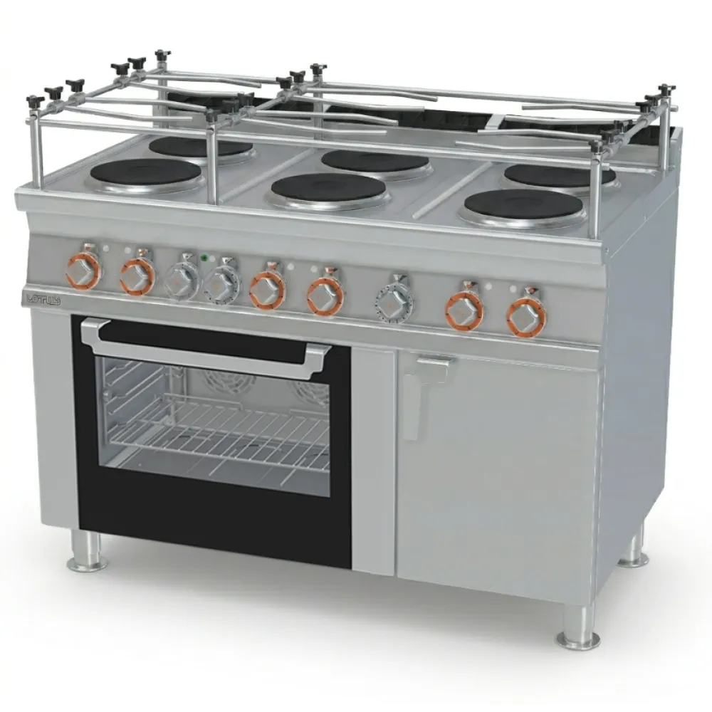 LOTUS CFV6-712ETVX/V Electric Range with Oven & Six Hotplates